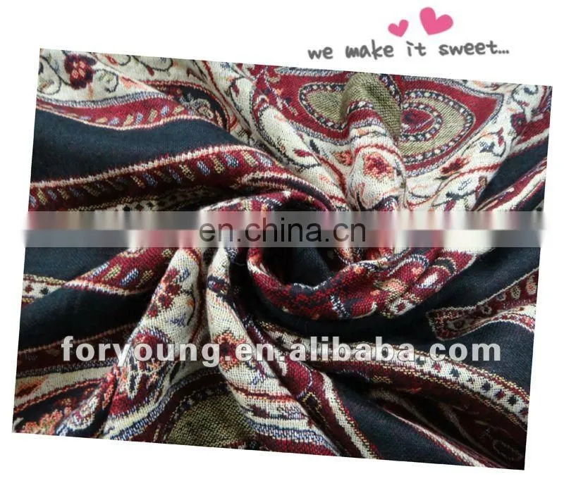 design jacquard artificial cotton shawl