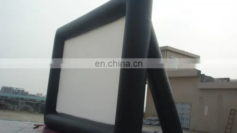 Cinema inflatable screen custom advertising inflatable movie rear projection tv screen for sale