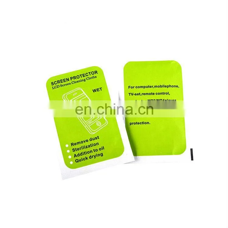 hi-quality promotion logos tailor made glass cleaning wipe