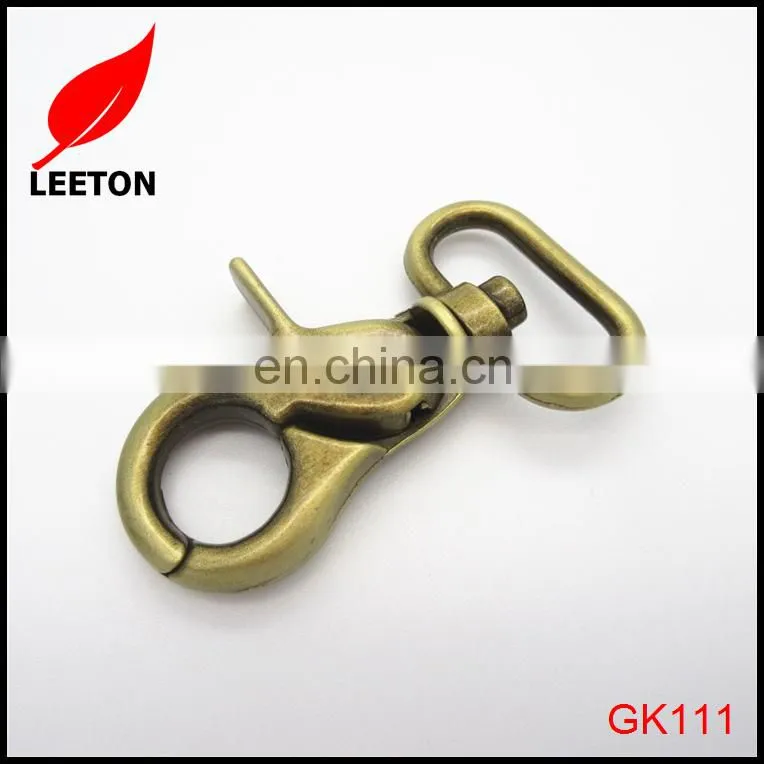 Factory supply 1.0inch anti-brass trigger snap hook for bag
