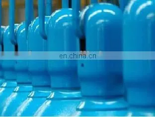 ISO9809 standard oxygen gas bottle with valve