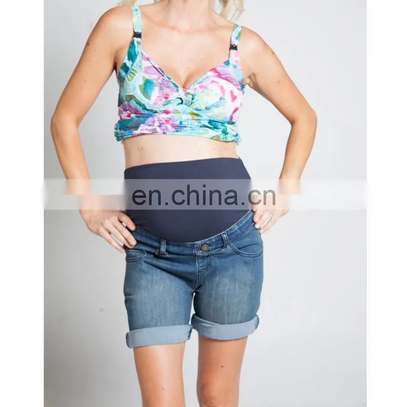 DiZNEW Fashion Plus Size Maternity Stretch Denim Skirt Women