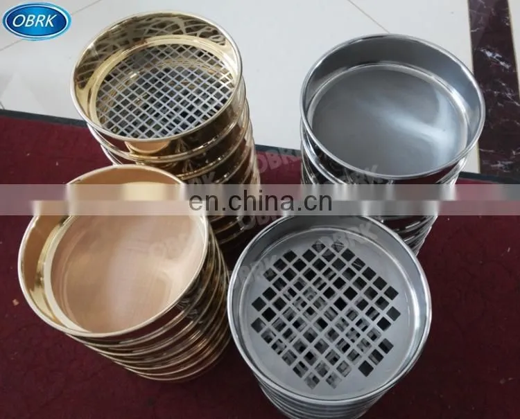 Diameter 200mm/300mm Stainless Steel Test Sieve soil analysis sieve with Lid and Pan for Soil/Sand