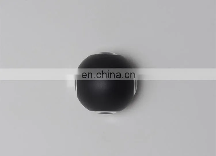LED Outdoor Round Aluminum Waterproof Wall Lamp Four-sided Illuminated Corridor Aisle Wall Decorative Lghting