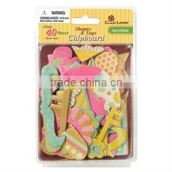 DIY Art & Craft Shapes & Tags Chipboard Scrapbook Decor