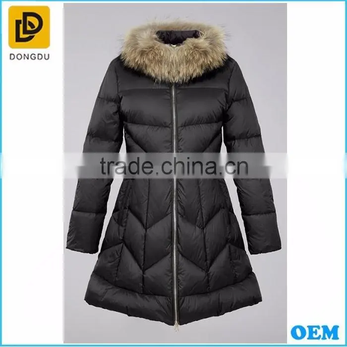 2016 alibaba winter coats factory Korea Black winter poncho coats