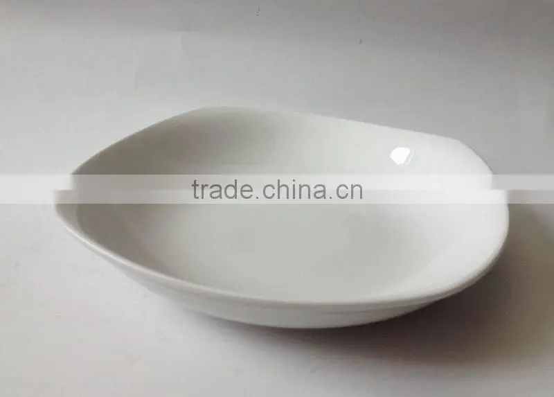 8.75inch porcelain square soup bowl