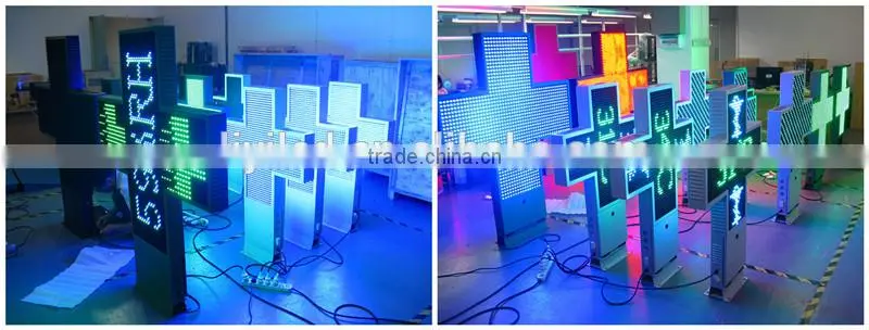 C-power 3D p10/p16/p20/p25 asynchronous pharmacy cross/led display led control card from shenzhen liyi china