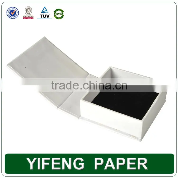 simple printing packaging luxury jewelry box rectangle folding paper box