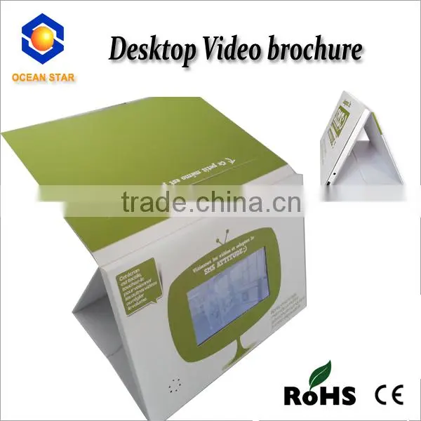2016 popular 2.4-10.1" lcd video greeting card video in print module