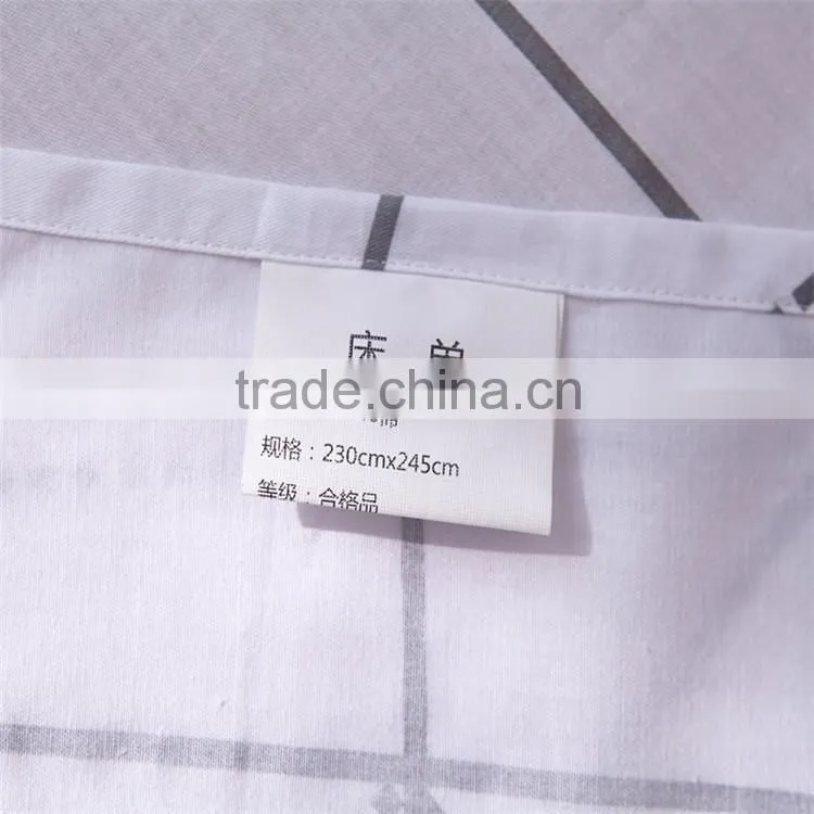 Blue cat print sheets animal pattern cotton kids quilt set 4 pcs queen size children bedding set