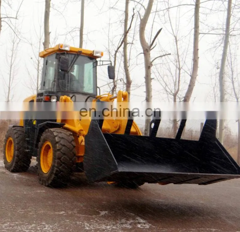 2 T 4x4 Small Front Shovel Wheel Loader ZL20F with bigger snow bucket