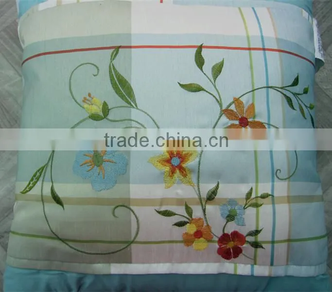 embroidery print fabric cushion