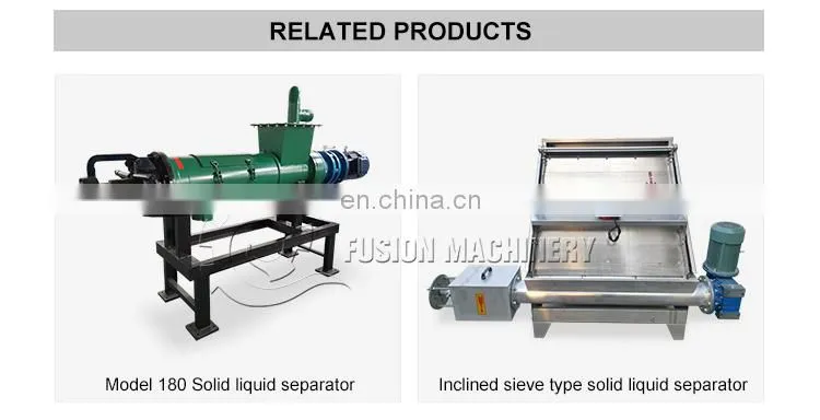 Good price cow dung dewatering machine animal manure solid liquid separator animal manure dehydrator