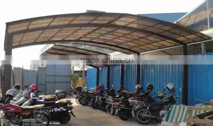 Commercial new design 6x4m aluminum carport car shade tent for car cover parking