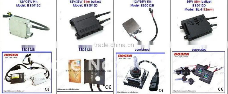 hot sale !!! kit xenon hid headlight hid xenon conversion kit with super slim ballast