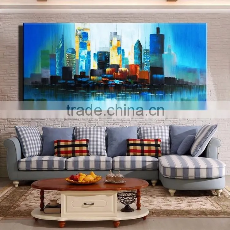 Canvas simple abstract City beautiful scenery wall painting for Bedroom YB-129