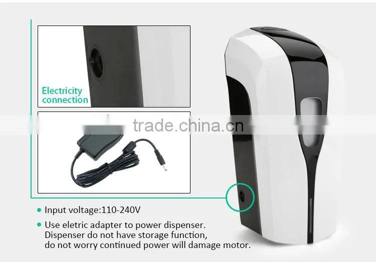 wall 1Lt automatic soap dispenser hands free 100~240v electric infrared sensor lotion dispenser for hotel