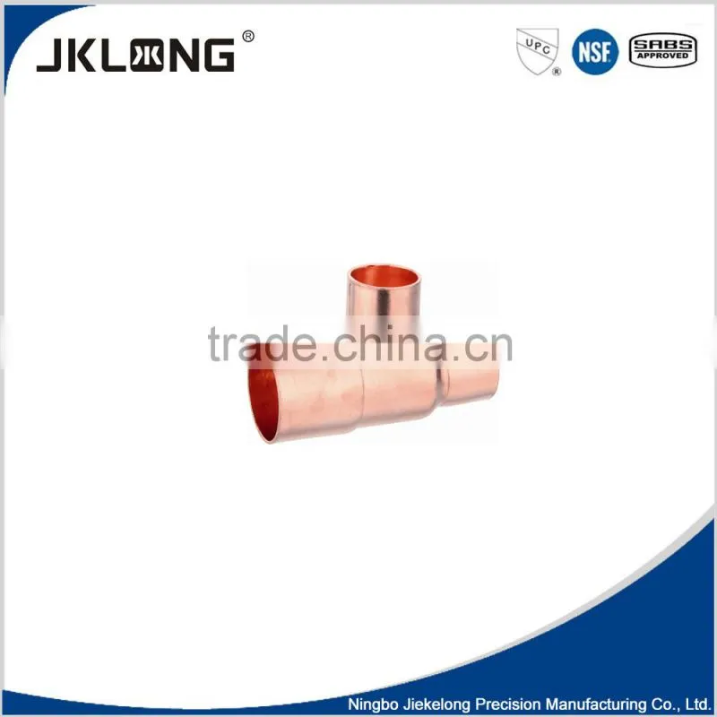 J9809 factory direct pricing copper reducing tee for refrigerator and air conditioning