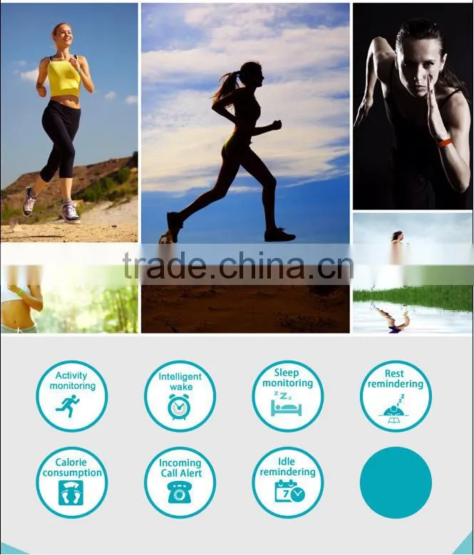 Stylish gifts heart rate monitor smart bracelet