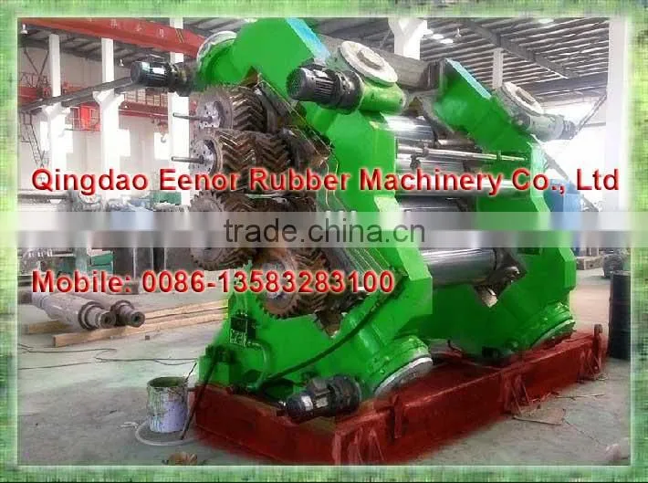 qingdao rubber machine production line/rubber sheet making machine/Three rolls rubber calender