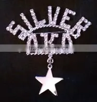 good rhinestone AKA pearl basileils custom lapel pin brooch jewelry
