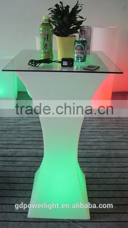 PE Plastic Bar Table with LED light and remote control YXF-6211A