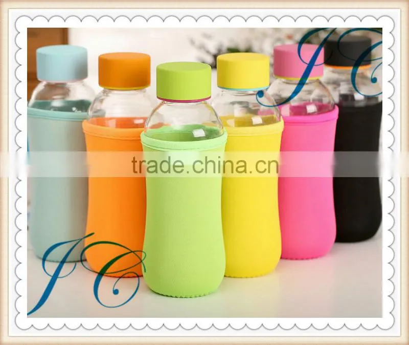 Logo Printing Colorful Neoprene Water Bottle Cooler,Personalized Coolies,Milk Bottle Holder Sleeve