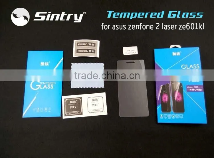 Bubble free Screen Protector Transparent mobile tempered glass for asus zenfone 2 laser ze601kl screen protector