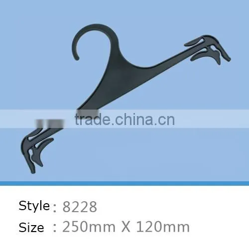 black plastic clothes hanger for lingerie