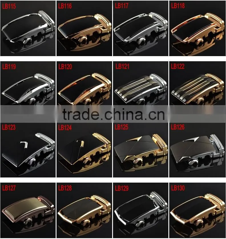 Fashion Cowhide Waistband Men's Automatic Buckle Full Grain Leather Belt