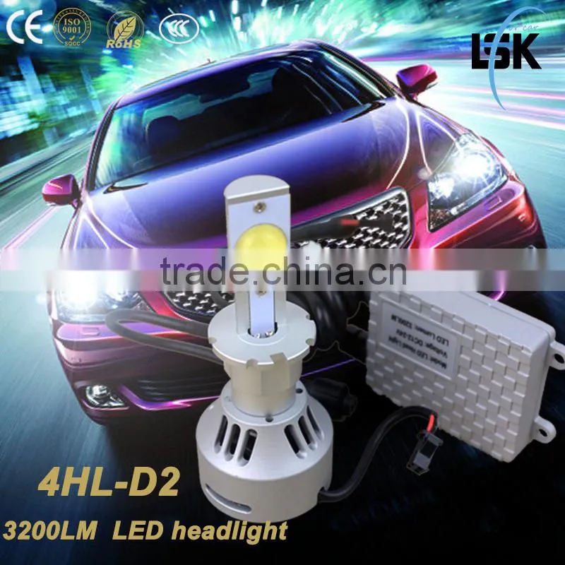 copper metal g4 led headlight 12V-24V car led headlight kit 6400lm with Warterproof IP65