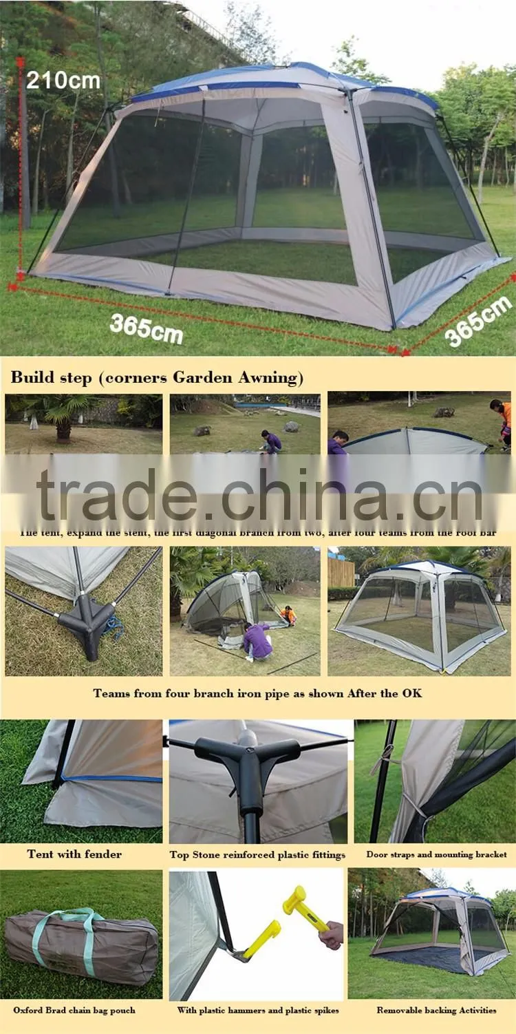 Outdoor Gazebo Garden Cheap Custom Printed Canopy Mosquito Net Beach Shade Tent