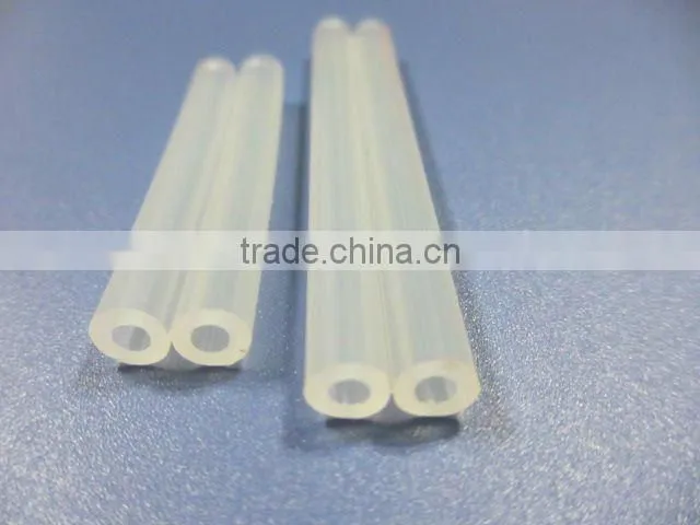 food grade FDA dual lumen silicone tubing /double hole silicone tube
