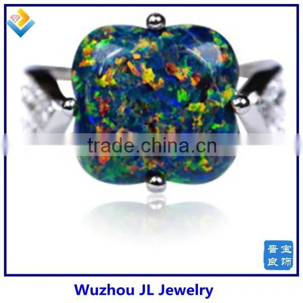 Fasion Silver Jewelry Design Opal Ring Silver Big Stone Opal Ring Hot Sale In Turkey