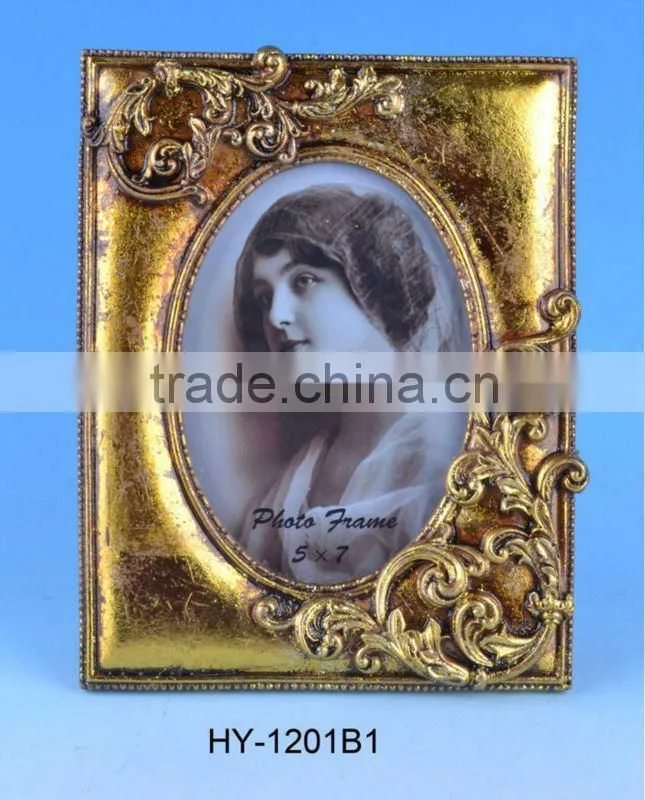 Polyresin photo frame,antique design