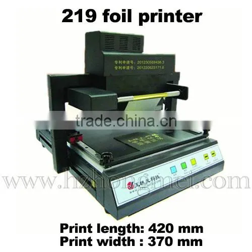 Digital TJ 219 Gild Gold Foil stamping Printer Machine for plastic film