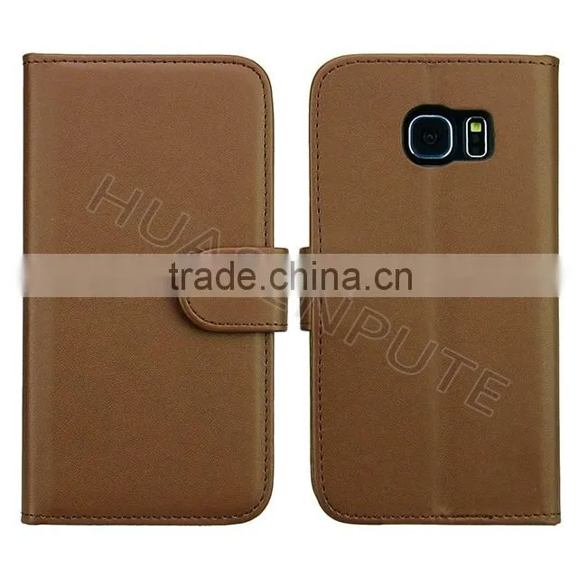 New! Flip PU Wallet Leather Case Cover For Samsung Galaxy S6 Edge Wallet Leather Case