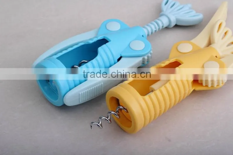 S/S+ABS 19*7*4.2 High quality kitchen utensil cute wine opener/cork screw