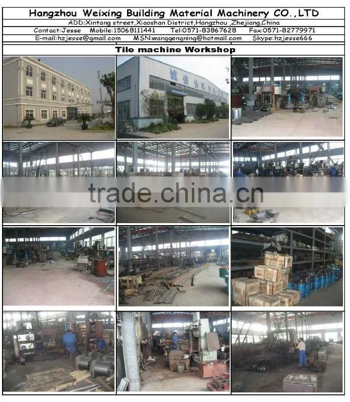 roof and floor tile making machine