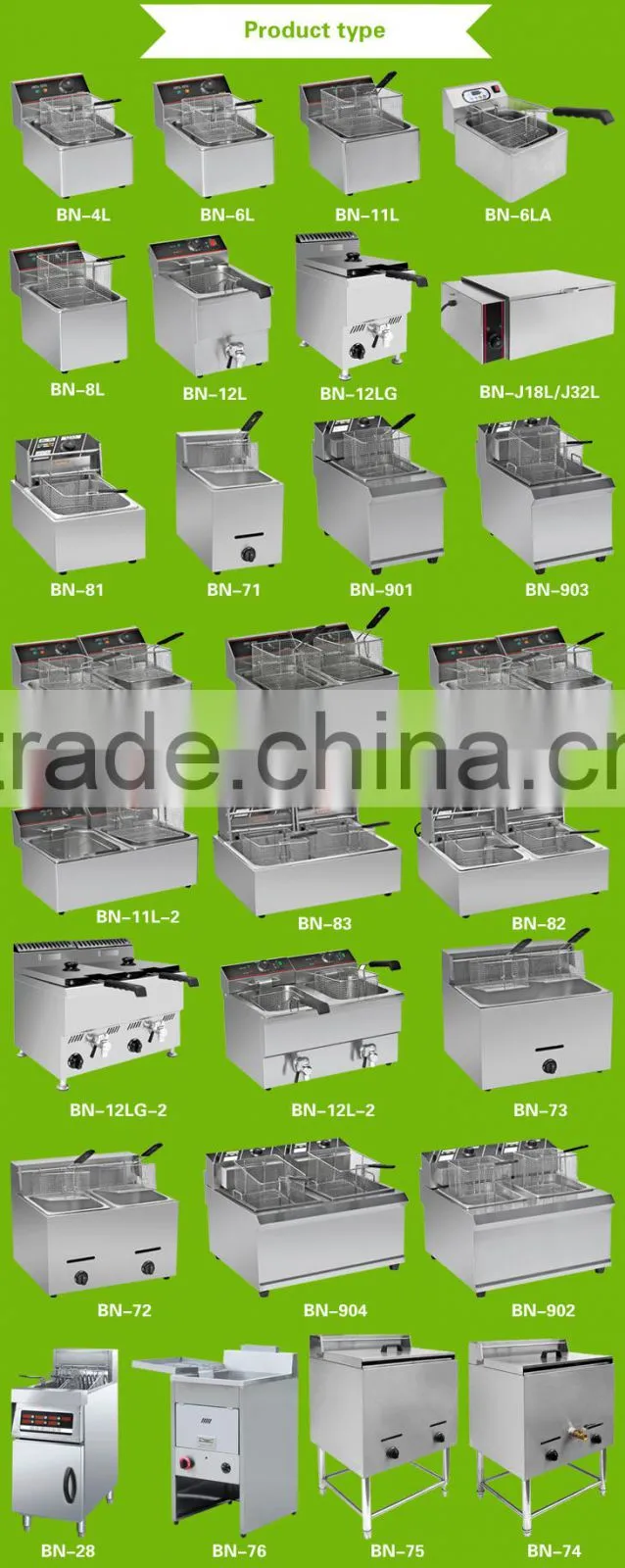 Restaurant Kitchen Equipment Gas KFC Chicken Frying Machine made in china with wholesale prices