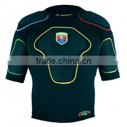 Rugby protection padded top short American Football pro combat compression gear padded protection wear