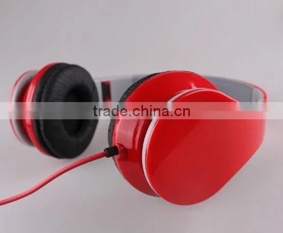 Hot selling colourful mp3 headset headphone foldable
