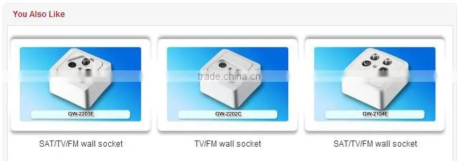 TV/FM wall socket