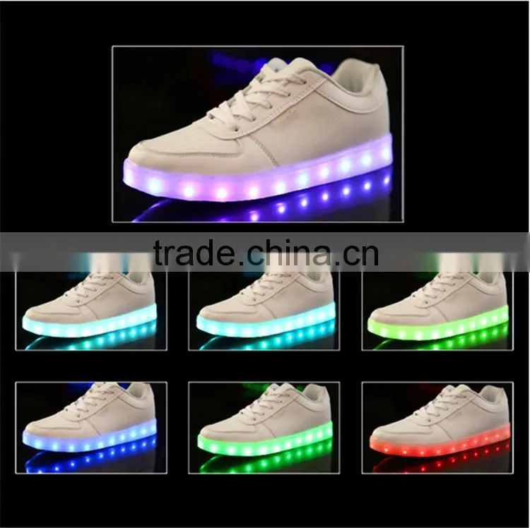 waterproof adult fashion led shoes strip flashing led shoes