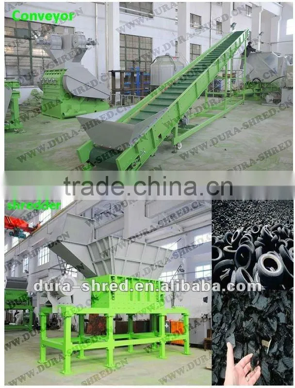 used tire cutting machine in tire recycling machinery