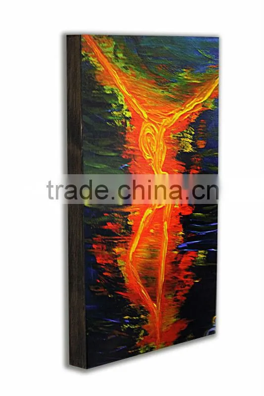 Wooden modern simple abstract paintings for office decor