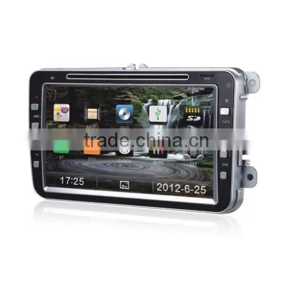 8 inch car radio 2din gps with 3g ipod for VW Golf