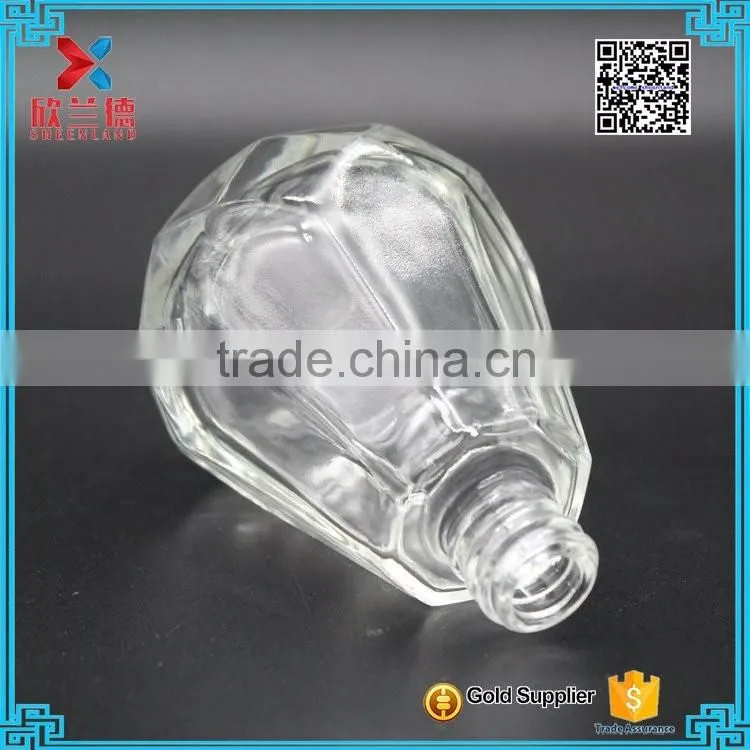 60ml Factory supply fashion glass perfume bottle with metal sprayer wholesale