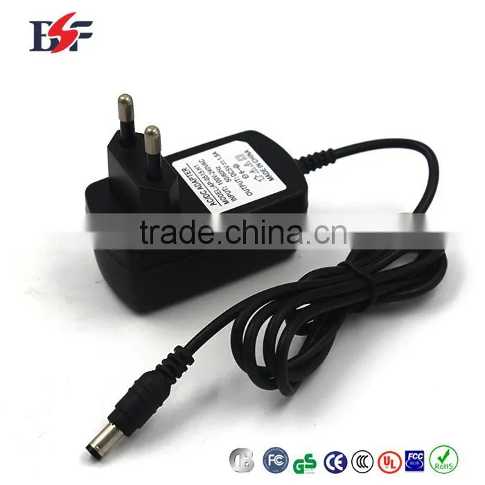 wall plug-in eu power adapter 5v 1.5a